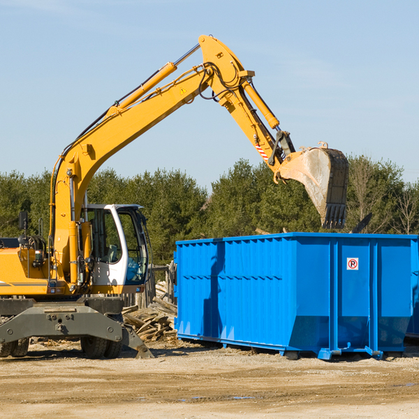 how does a residential dumpster rental service work in Ashford